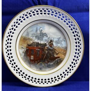 DEADWOOD STAGE Plate 100th Anniversary Buffalo Bill's Wild West Jack Woodson #7